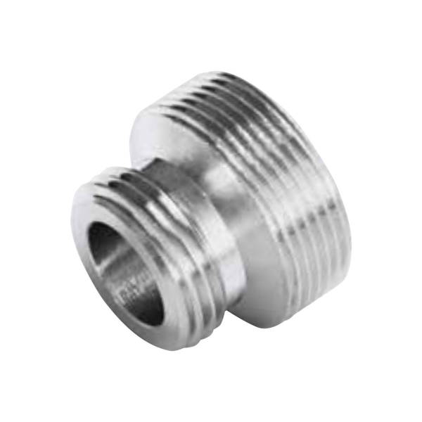 Adapter Edelstahl zum Umbau auf Untertisch Gerät für Hähne 29,7 mm Anschluß