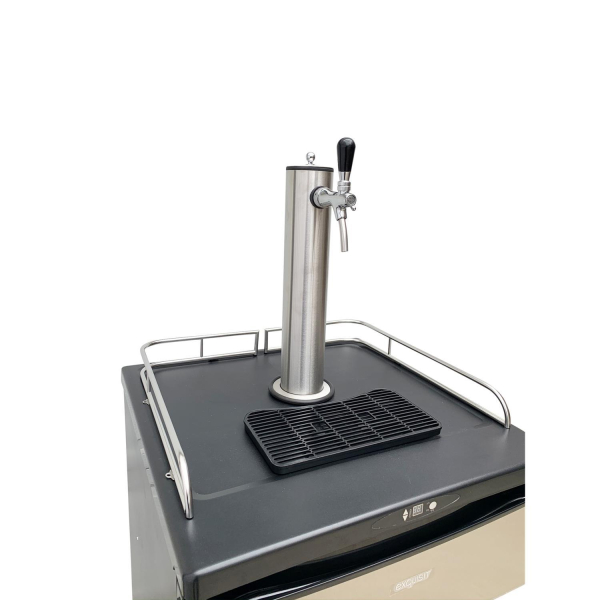 Bierbar Fassbierkühlschrank BK160 Schanksäule 1-ltg CNS - Edelstahl Tropfkasten