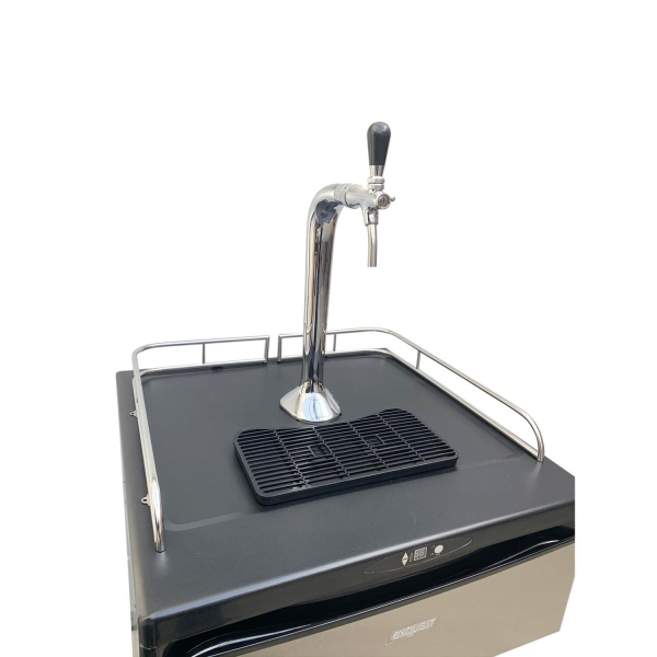 Bierbar Fassbierkühlschrank BK 160 Schanksäule 1-ltg verchromt CNS Tropfkasten