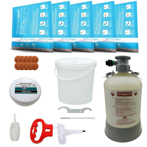 Reinigungsbehälter Kunststoff Reinigungsset - KEG Korb Typ S - TM DESANA MAX FP