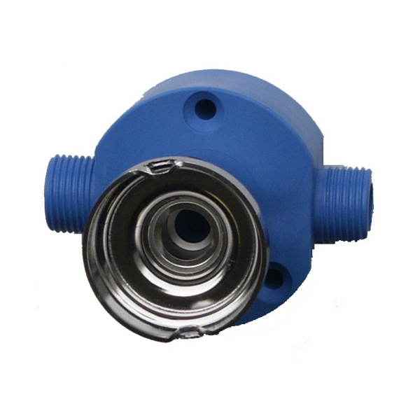 Zapfkopfreinigungsadapter für KEG Korb/Köpi mit Wandhalter 2-leitig