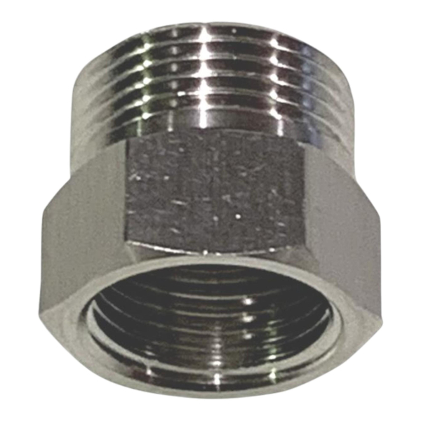 BieTal® Gewindefitting Übergangsstück Adapter IG 5/8 Zoll x AG 3/4 Zoll Edelstahl