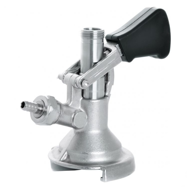 KEG Zapfkopf Ausgang oben - Anschluss Flach Typ A - CO2 5/8 Zoll ohne Schauglas