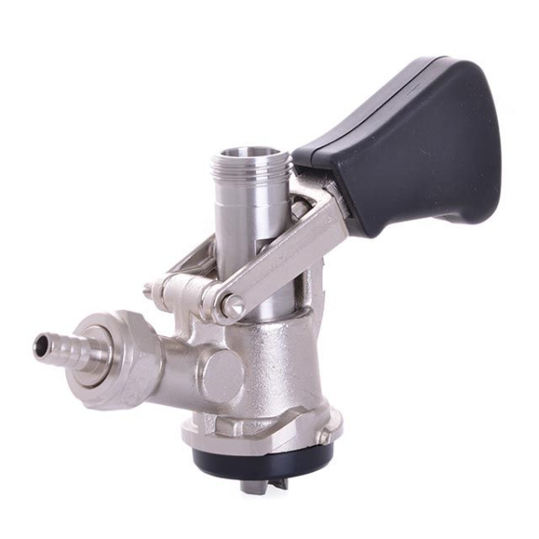 KEG Zapfkopf Ausgang oben - Anschluss Korb Typ S - CO2 5/8 Zoll ohne Schauglas