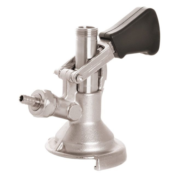 KEG Zapfkopf Ausgang oben Anschluss Dreikant Typ G - CO2 5/8 Zoll ohne Schauglas