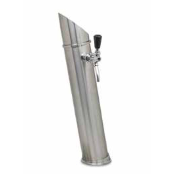 Schanksäule Zapfsäule Rohrschanksäule PISA-3 1-leitig - Messingeffekt poliert