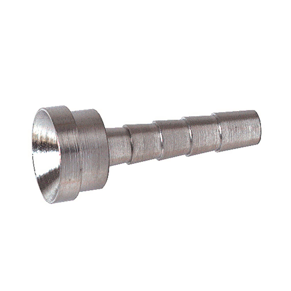 Edelstahl Tülle gerade für 4 mm Schlauch CC für Coca Cola