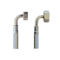 Flex Wasser Sanitär Gewebe Schlauch 3/8 Zoll auf 3/4...