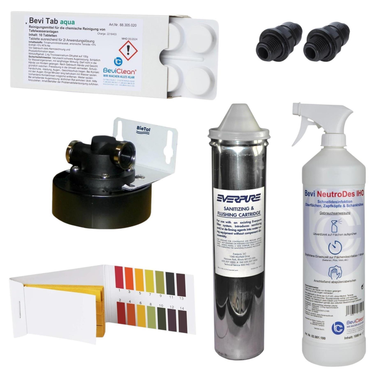 BieTal® Reinigungsset für Tafelwassergeräte Sprudelwassergeräte