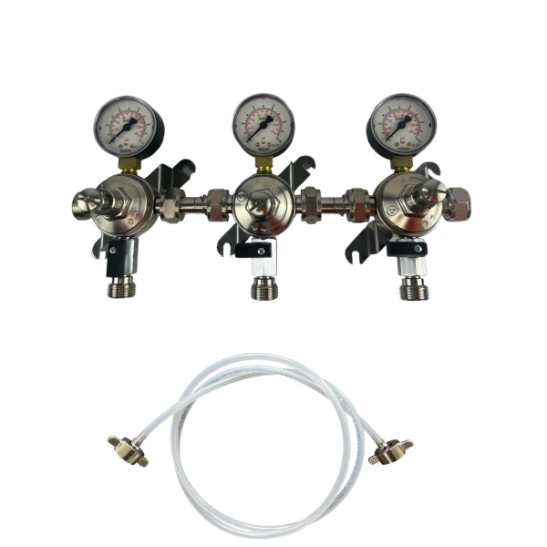 Zwischendruckregler Batterie 3-leitig 3 bar ohne Sicherheitsventil