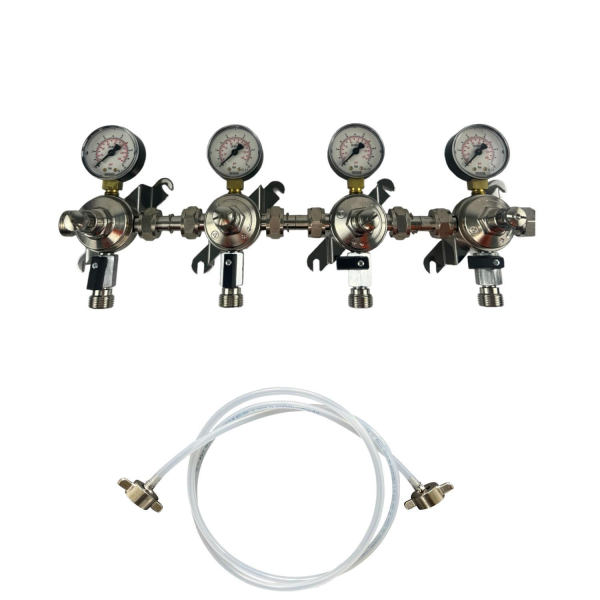 Zwischendruckregler Batterie 4-leitig 7 bar ohne Sicherheitsventil