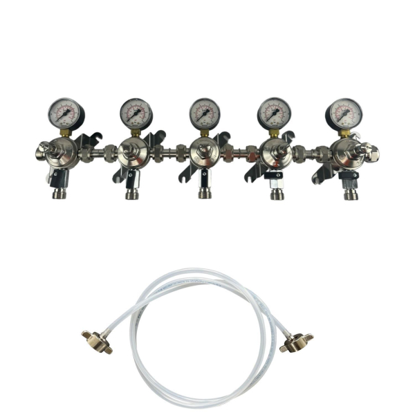 Zwischendruckregler Batterie 5-leitig 3 bar & 7 bar ohne Sicherheitsventil