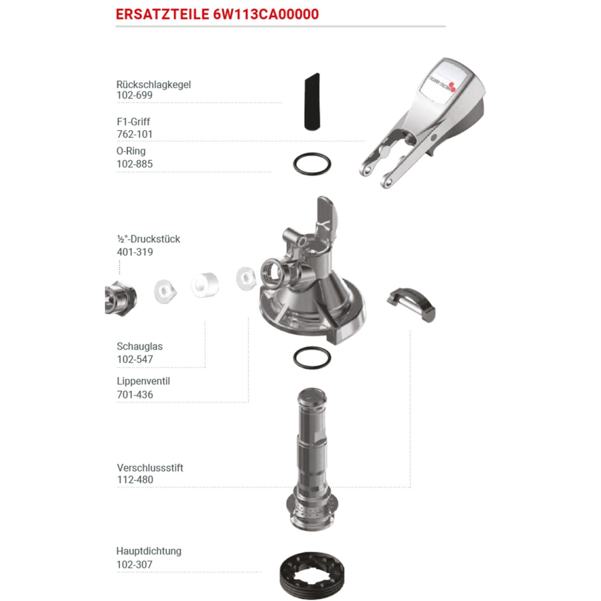 Flachzapfkopf Micro-Matic Ergo-A Kelleranstich - Zapfanlage-Bierzapfanlage-Schankanlage