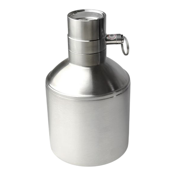 BieTal® Reinigungsbehälter 2 Liter Bierleitung 1 Anschluss - KEG Zapfkopf Typ S Korb
