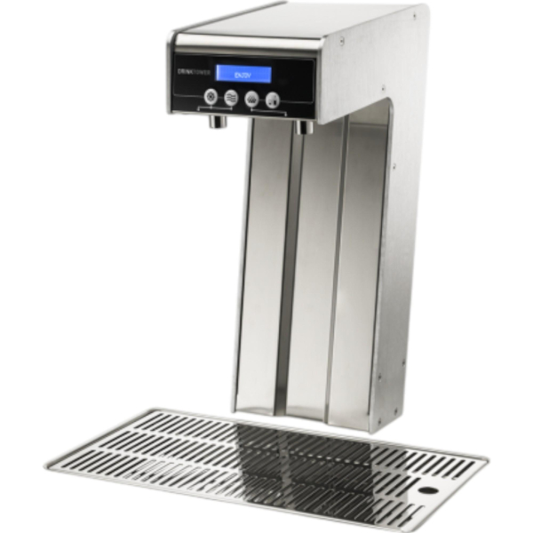 Tafelwasser Wasserspender Schanksäule Cosmetal Drink Tower Edelstahl