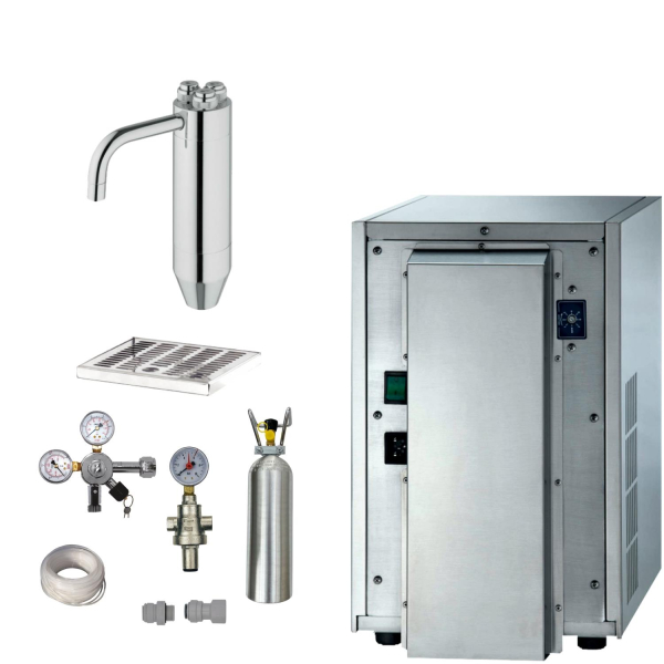 Blupura Tafelwassergerät blusoda Box 30 SET Schanksäule Puls 245 OHNE Filter