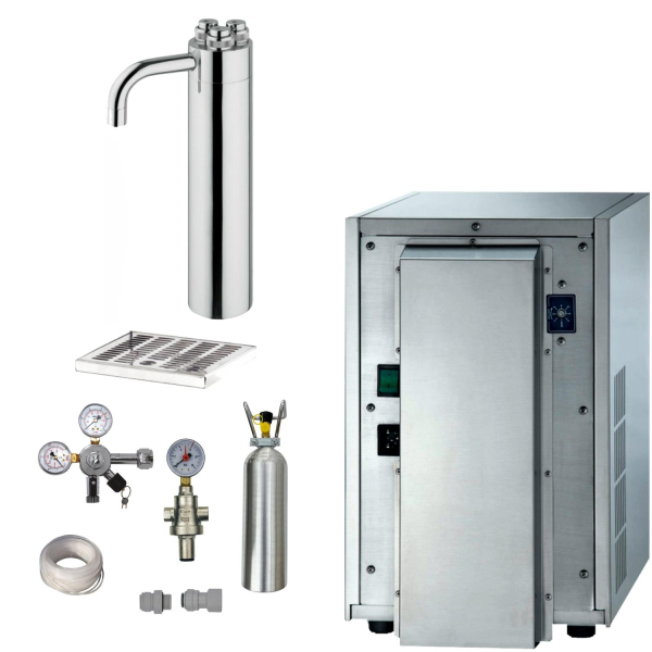 Blupura Tafelwassergerät blusoda Box 30 SET Schanksäule Puls 335 OHNE Filter