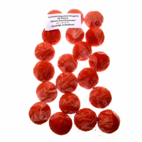 Reinigungsschwämmchen Schwammgummikugeln 20 Stück - 29mm für 1 Zoll Schlauch
