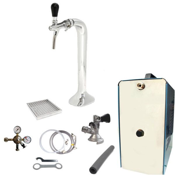 Bier Zapfanlage 35 L/h SET 1-leitig - Schanksäule Cobra - Zapfkopf Typ M Kombi