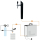 Bier Zapfanlage 60 L/h SET 1-leitig - Schanksäule Black - Zapfkopf Typ S Korb
