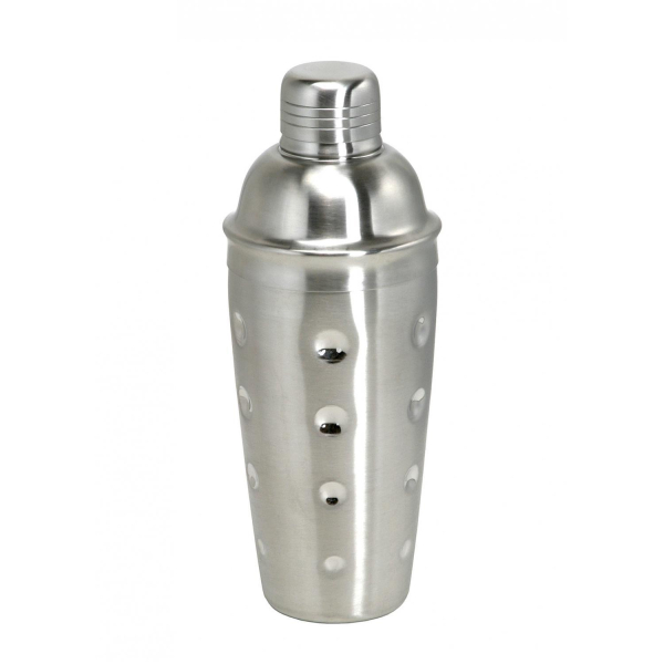 Cocktail Shaker Barmixer Mischbecher aus Edelstahl mit Sieb mattiert - 3tlg. - 700ml