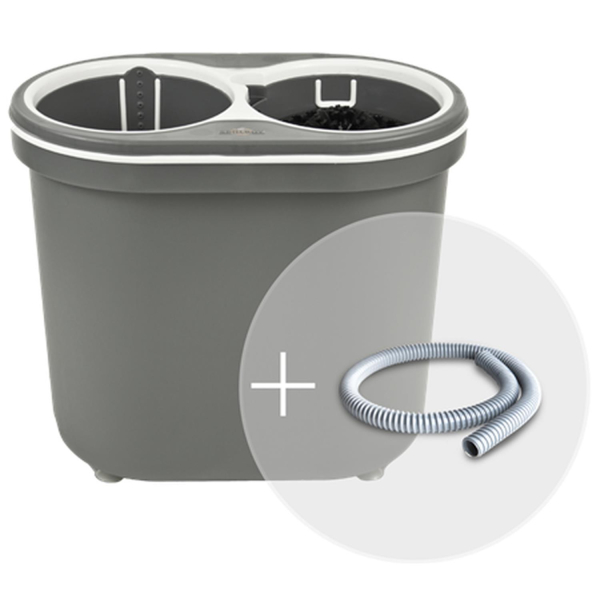 Spülboy NU® water+ portable Gläserdruckspüler grau/weiß