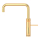 Quooker Wasserhahn Fusion Square gold & PRO3 Reservoire & CUBE Sprudelwasser