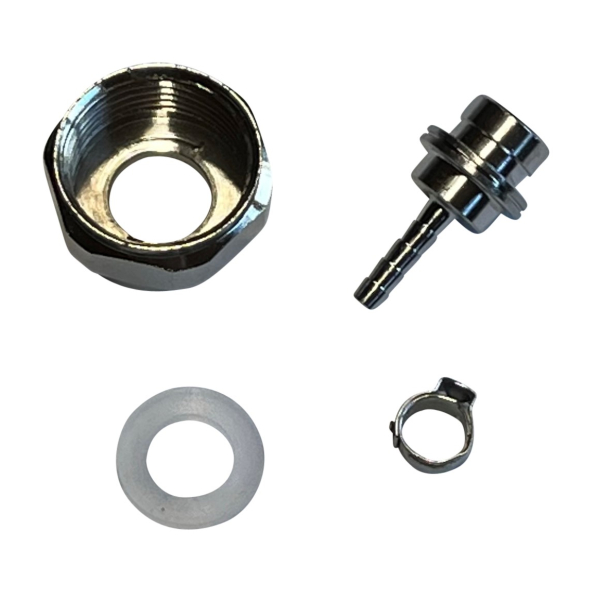 Schlauchtüllen SET CO2 Anschlußset 1/2 Zoll 6-Kant Mutter Tülle Edelstahl 4mm