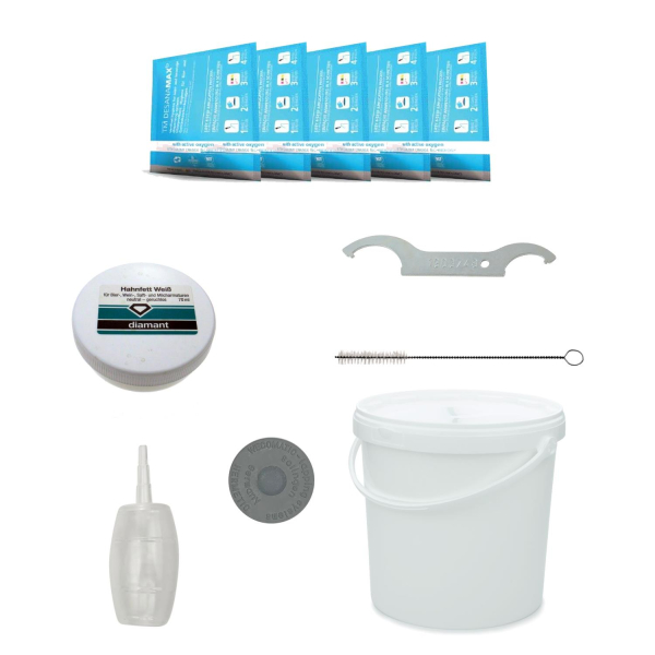 Reinigungsset Bierleitungsreinigung 5 Liter Adapter Schankanlagen Reinigung DESANA