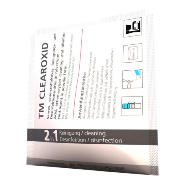 TM CLEAROXID 30x 20g Reinigungs- und Desinfektionsmittel Wasserspender Schankanlagen