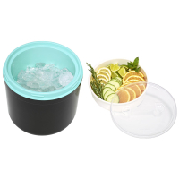 Eiswürfelbehälter Lebensmittelbehälter Eiswürfeleimer Thermobox Hot & Cold 4 Liter