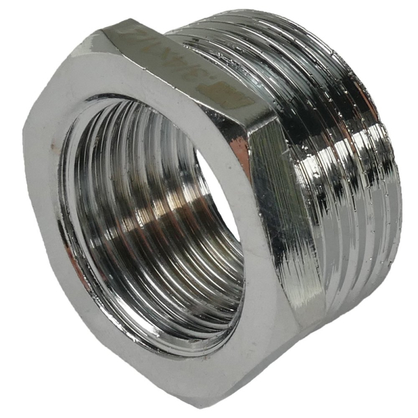 BieTal® Gewindefitting Übergangsstück Adapter IG 1/2 Zoll x AG 3/4 Zoll Messing