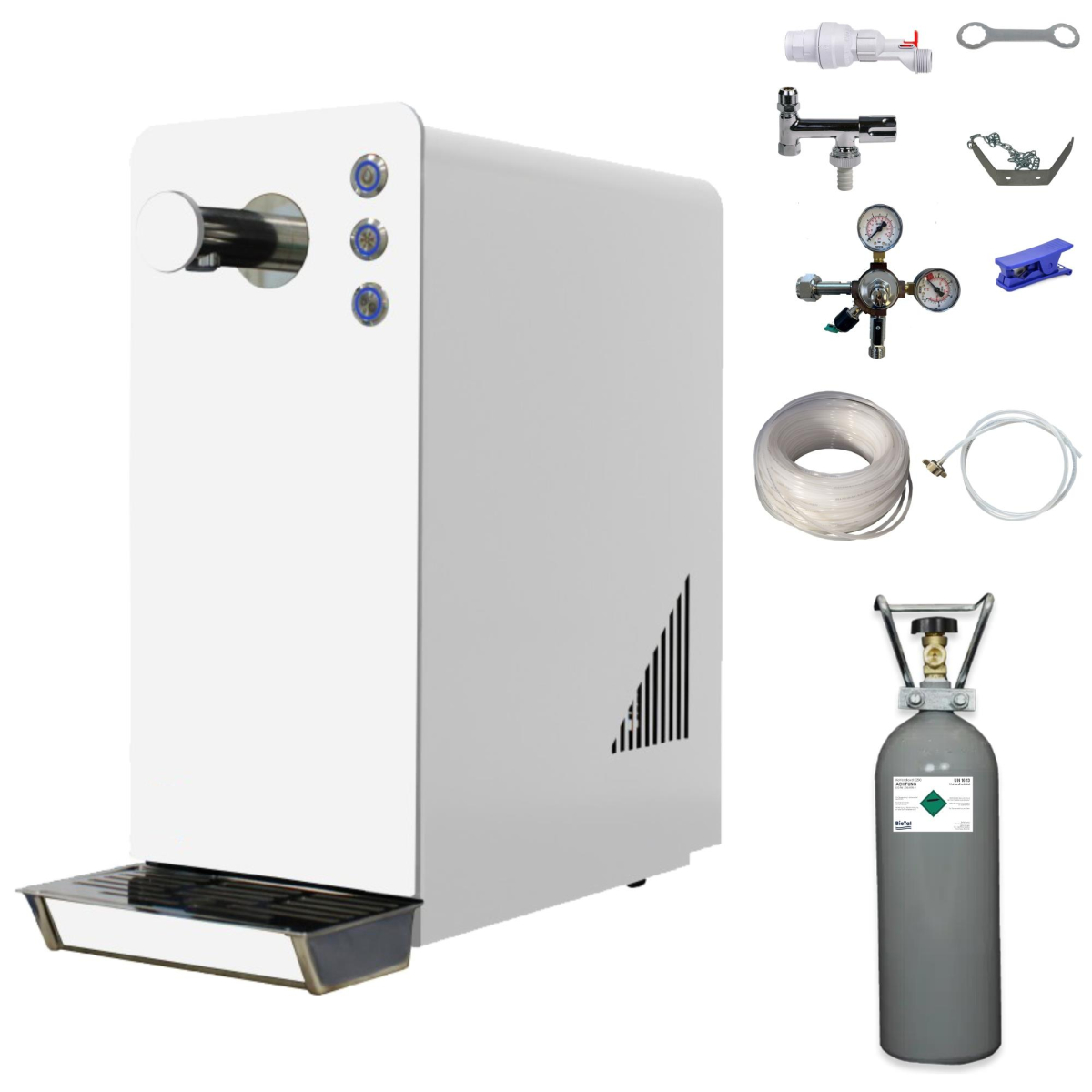 Wassersprudler BieTal® BT-15 L/h weiß SET