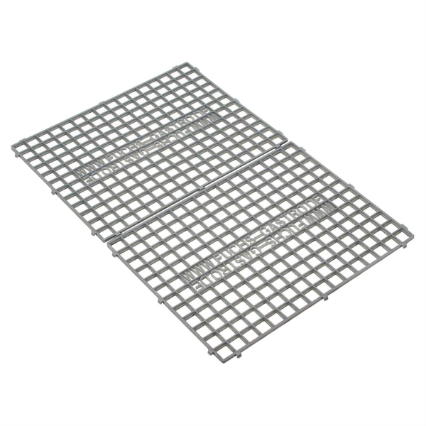 DELFIN® 2x Gläser Abtropfmatte Gastro Profi Barmatte zusamensteckbar 40x30cm grau