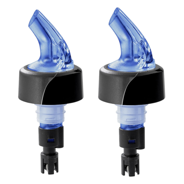 Präziser Spirituosen Portionierer Dosierer Profi COMPACT® 20 ml Neon Blau 2er SET