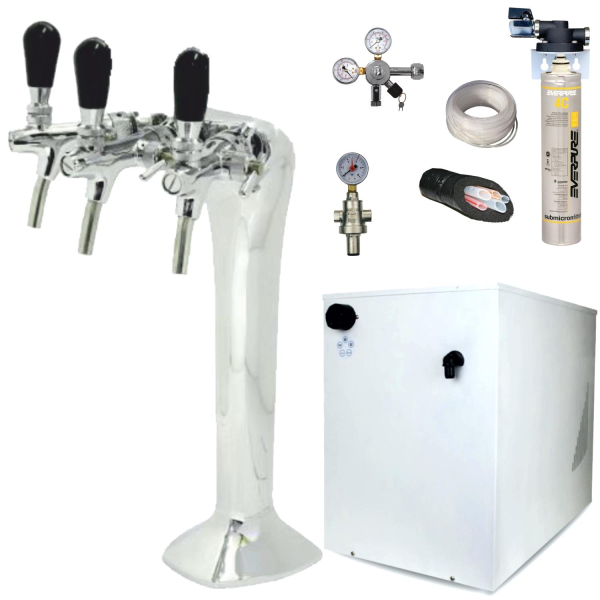 Tafelwassergerät Sprudel Wasserzapfanlage BieTal® Gastro 60 & Cobra 3-ltg SET