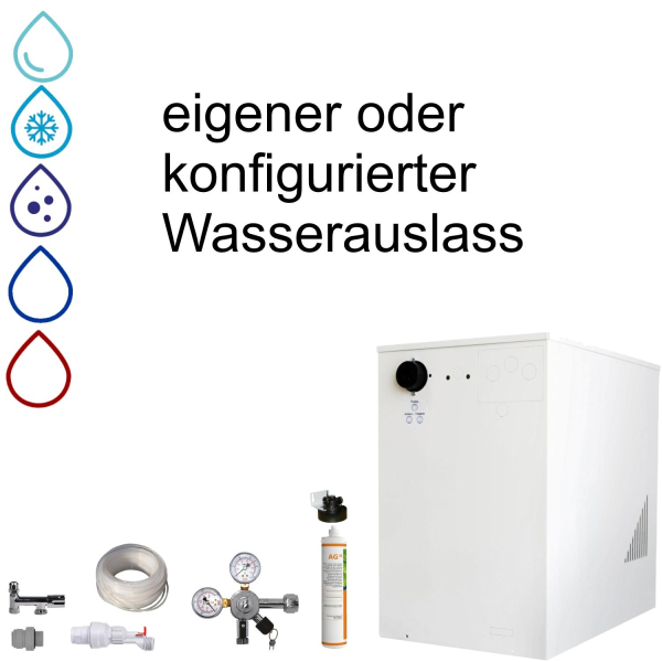 KONFIGURATOR - Wassersprudler BieTal® BT-30U Tafelwassergerät mit Wasserfilter