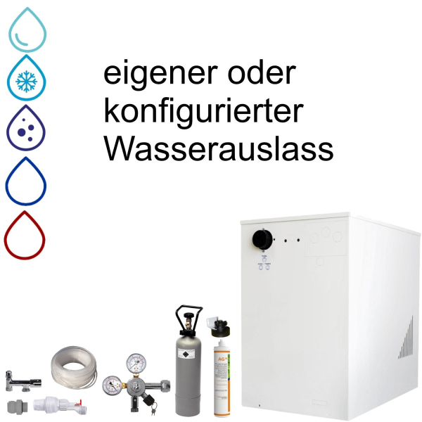 KONFIGURATOR - Wassersprudler BieTal® BT-30U Tafelwassergerät Wasserfilter 6Kg CO2