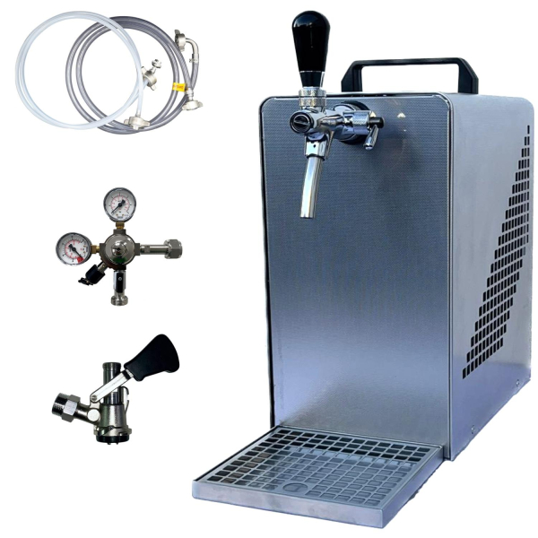 BieTal® Bierzapfanlage Bierkühler Zapfanlage 30 Liter/h SET Typ S OHNE CO2 Flasche
