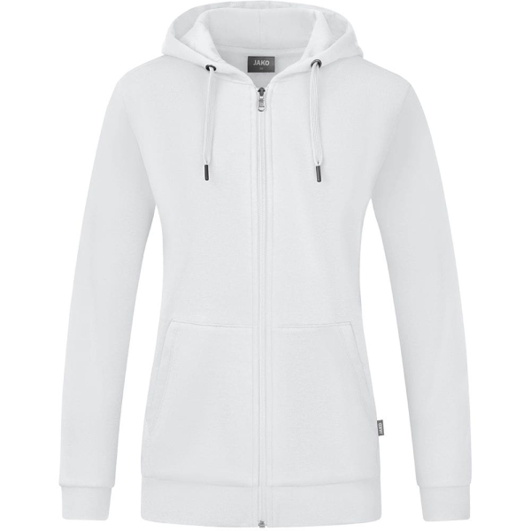 Jako - Kapuzenjacke Damen Organic Baumwolle - weiß - Größe 40