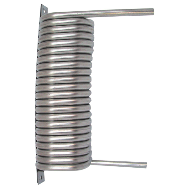 Bier Kühl- und Beruhigungsschlange aus Edelstahl 7mm - 6/6cm eckig - 4m lang