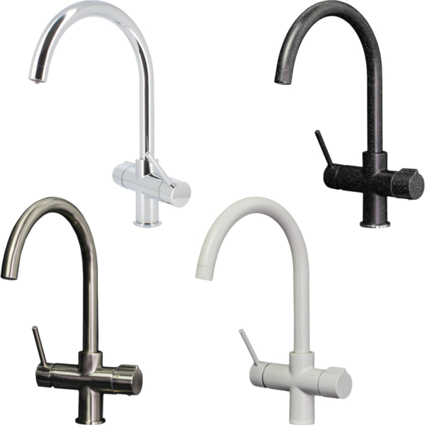 Mischbatterie Küche BieTal® BT-504 5-Wege Wasserhahn Spültischarmatur C-Auslauf