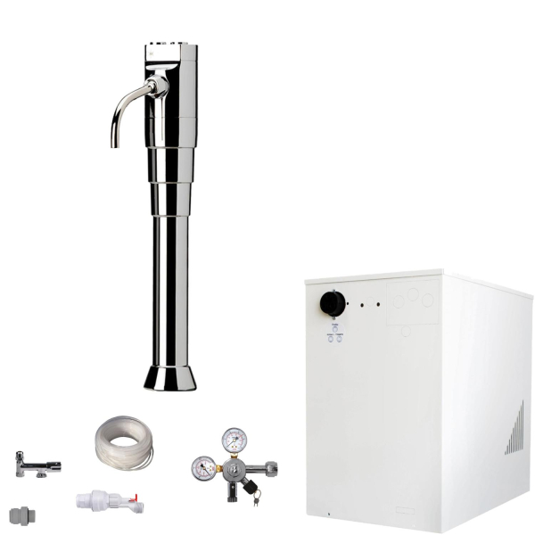 Wassersprudler BieTal® BT-30U Tafelwassergerät 3-Wege Schanksäule Classic Puls flach