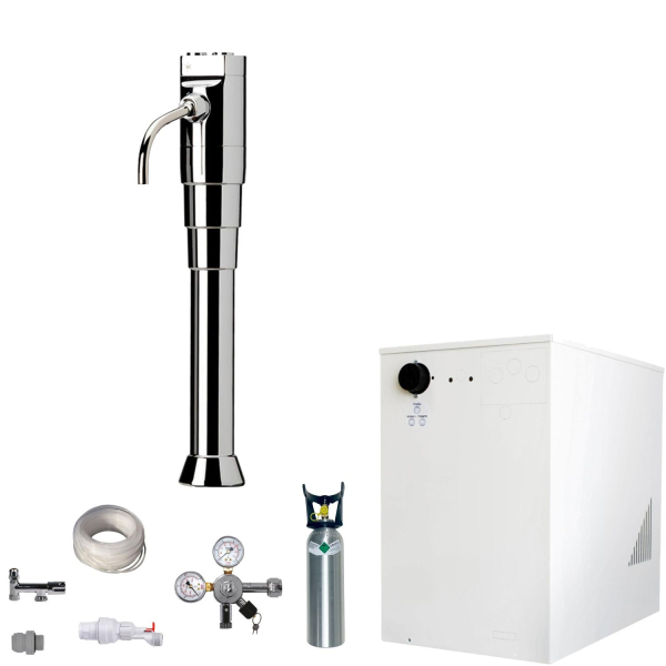 Wassersprudler BieTal® BT-30U Tafelwassergerät 3-Wege Ausschank Puls flach 2kg CO2