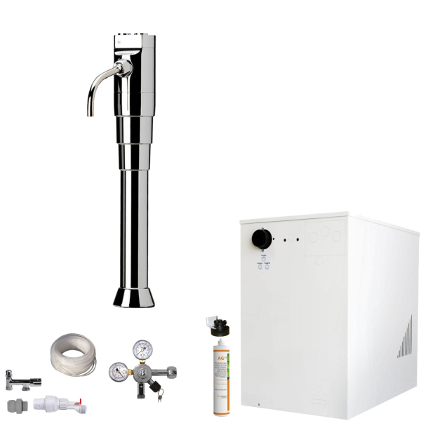 Wassersprudler BieTal® BT-30U Tafelwassergerät 3-Wege Schanksäule Puls flach Filter