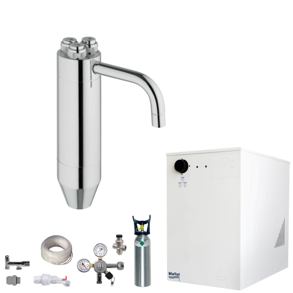 Wassersprudler BieTal® BT-30U Tafelwassergerät 3-Wege Classic Puls 245 2kg CO2