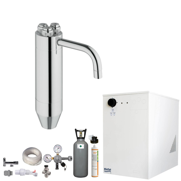 Wassersprudler BieTal® BT-30U Tafelwassergerät 3-Wege Puls 245 Filter 6kg CO2
