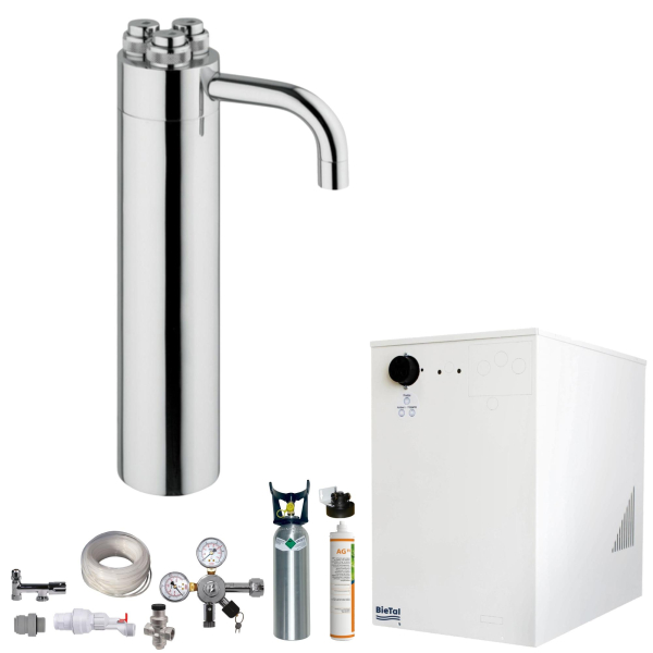 Wassersprudler BieTal® BT-30U Tafelwassergerät 3-Wege Puls 335 Filter 2kg CO2