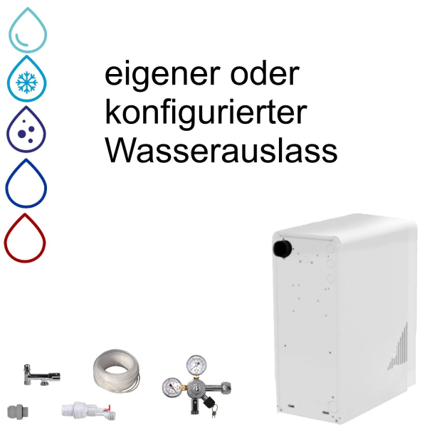 KONFIGURATOR - Wassersprudler BieTal® BT-15U Tafelwassergerät Anlage OHNE CO2 SET