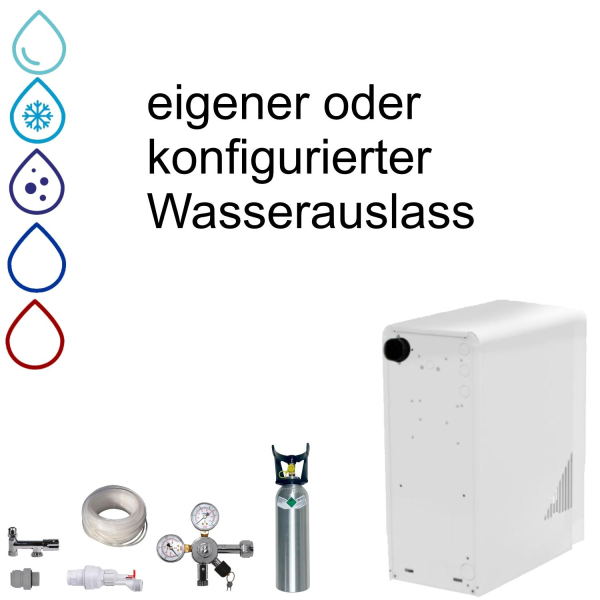 KONFIGURATOR - Wassersprudler BieTal® BT-15U Tafelwassergerät Anlage 2Kg CO2 SET